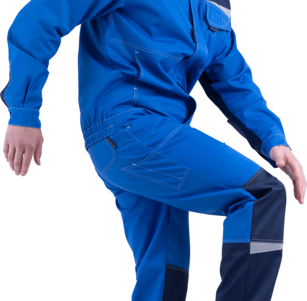 Костюм КМ-10 ЛЮКС летний с ПК (василек/т.синий)
