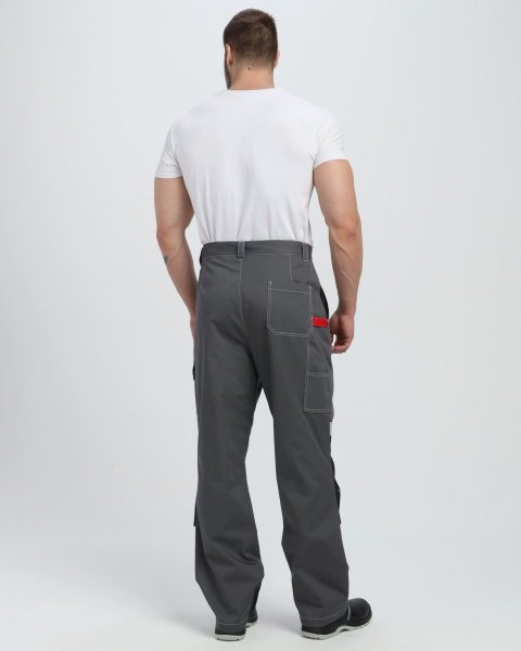 Костюм ВЕКТРОН-1 СН МВО с БР (серый/черный/красный)