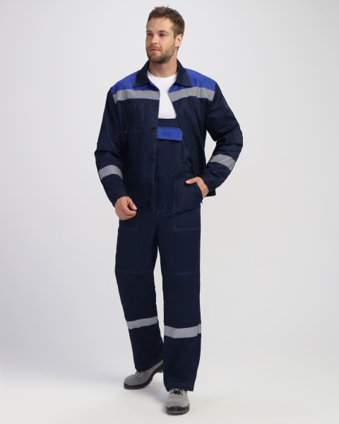 Костюм ЛИГОР-2 ПРЕМИУМ СОП с ПК (т.синий/васильковый)