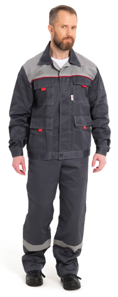 Костюм НОВА с СОП с БР (т.серый/св.серый)