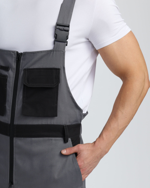 Полукомбинезон МИЛАН NEW CH МВО (т.серый/черный)