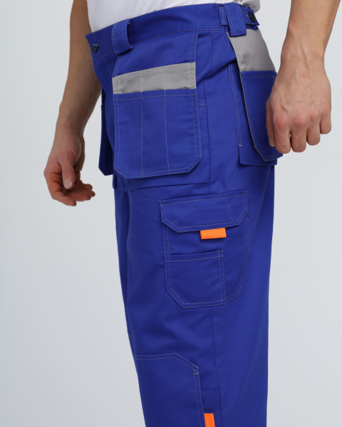 Костюм ДРАГА-1 с БР (васильковый/св.серый/оранжевый)