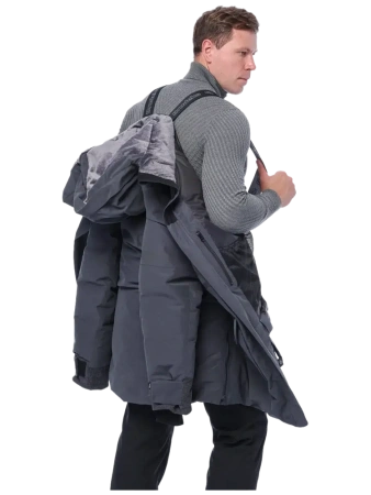 Куртка-парка BRODEKS VIP KW 233 зимняя (т.серый)