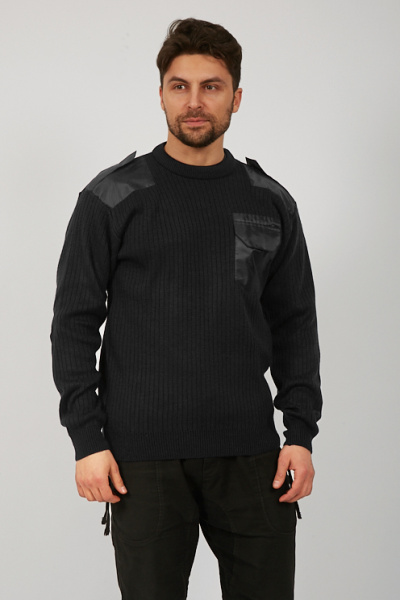 Свитер (джемпер) форменный усиленный (черный)