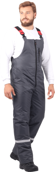 Костюм РОУД зимний с ПК (т.серый/красный)