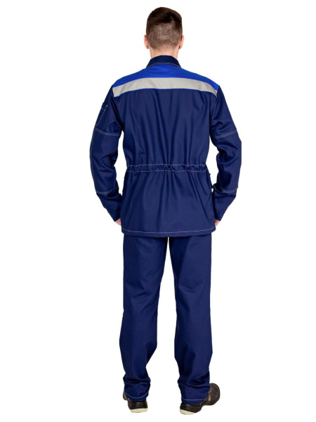 Костюм СТРОИТЕЛЬ СОП с БР (синий/васильковый)
