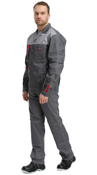 Куртка RONTA KR3080 (т.серый/св.серый)