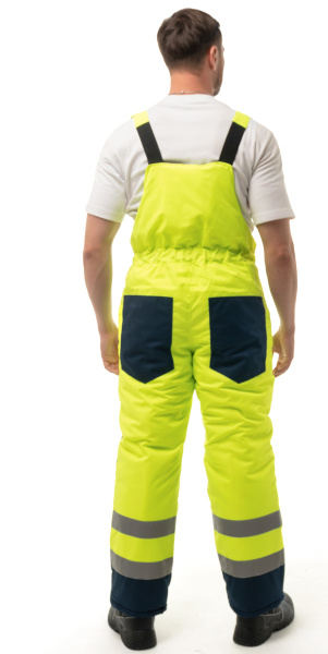 Костюм НОРДИК зимний с ПК (лимонный/т.синий)