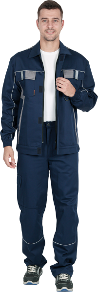 Костюм КОНФОРМ ИМПОРТ с БР (т.синий/серый)