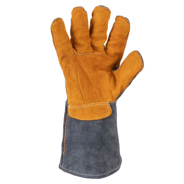 JWK502 Сварочные краги c подкладкой и усиленными швами (серый) ОТГРУЗКА КРАТНО 6 ПАР.