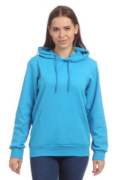 Толстовка с капюшоном КН01 кенгуру (бирюзовый)