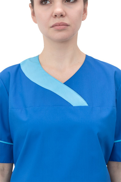 Костюм ШАРМ женский с БР (васильковый)