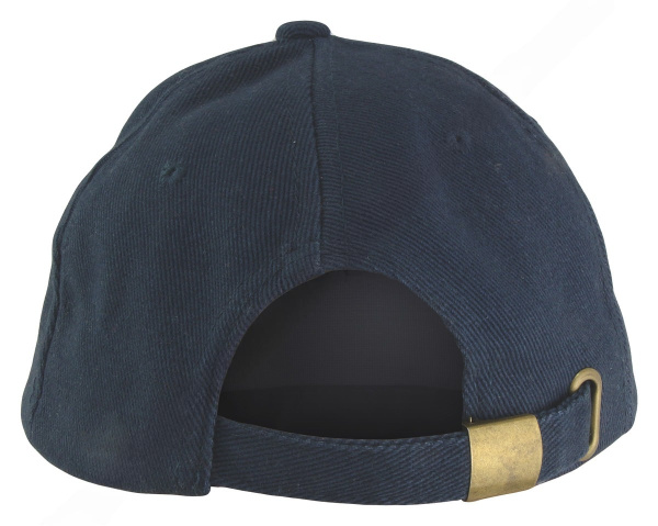 Бейсболка велюровая на металлической застежке (т.синий)
