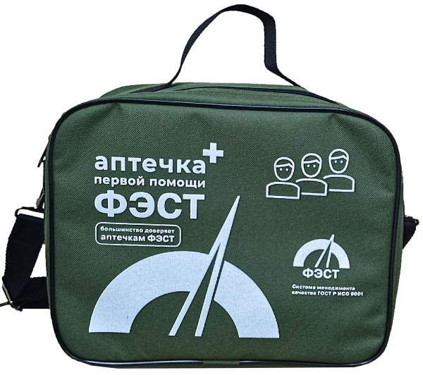 Аптечка ФЭСТ 2322 первой помощи работникам мягкий футляр 280х225х130