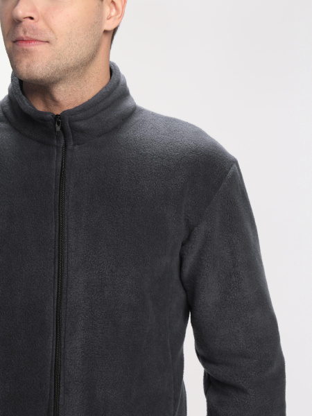 Куртка ТАЙФУН флис (серый)