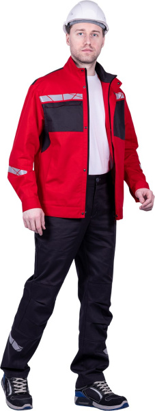 Куртка СТРОНГ (красный/серый)