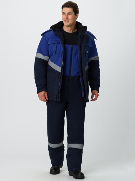 Костюм ЭКСПЕРТ-АНТИСТАТ МВО зимний с ПК (т.синий/васильковый)