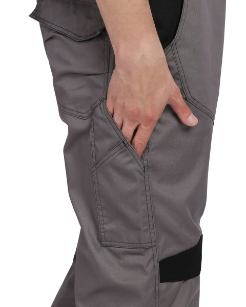 Полукомбинезон СИРИУС-ЦИТРИН (серый/черный)