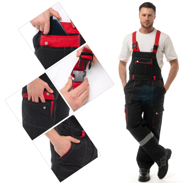 Костюм АНТЕЙ с СОП с ПК (черный/красный)