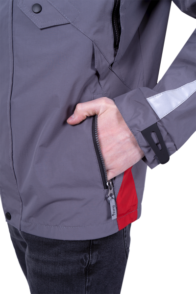 Куртка-штормовка РЕСПЕКТ (синий/красный)