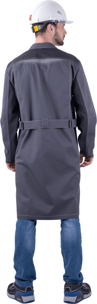Халат ТУРБО SAFETY (серый/т.серый)
