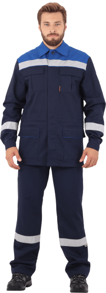 Костюм АНТИСТАТ с ПК (т.синий, васильковый)
