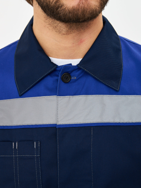 Костюм ЛИГОР-1 ПРЕМИУМ СОП К. с БР (т.синий/васильковый)