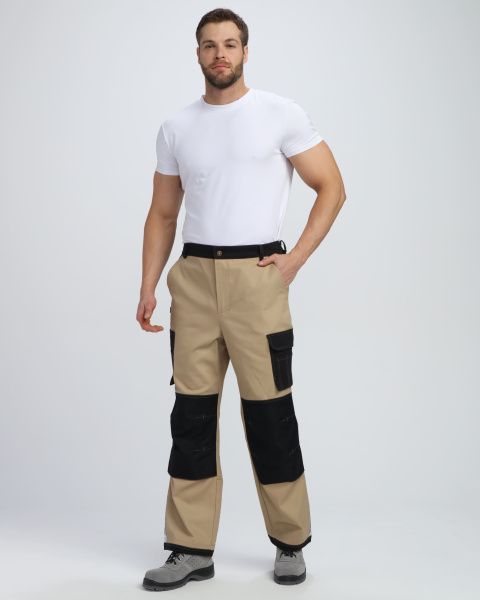 Брюки МИЛАН CH (бежевый/черный)