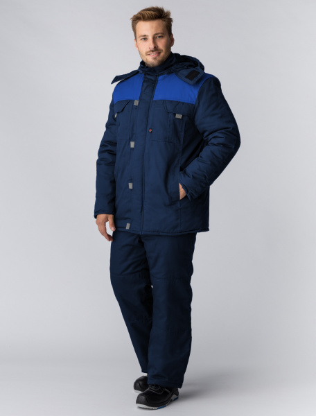 Куртка ФЛОФТ ПРЕМИУМ зимняя (т.синий/васильковый/серый)