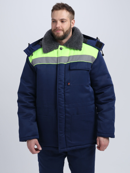 Костюм Т-УЛЬТРА СОП зимний с БР (т.синий/лимонный)