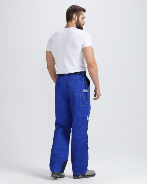 Костюм ВЕКТРОН-1 с БР (васильковый/т.синий/серый)