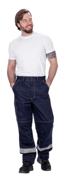 Костюм МЕГАСТАТОЙЛ NEW с БР (т.синий/серый/оранжевый)