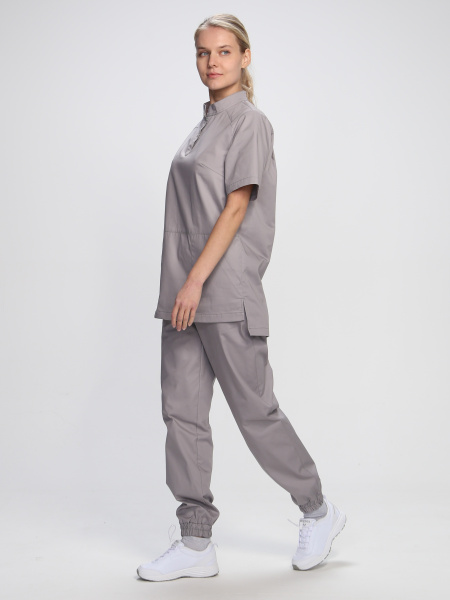 Костюм MEDLINE женский с БР (св.серый)