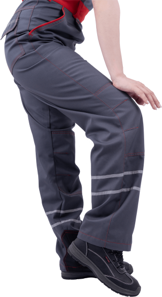 Полукомбинезон ХАЙ-ТЕК женский (серый/красный/черный)