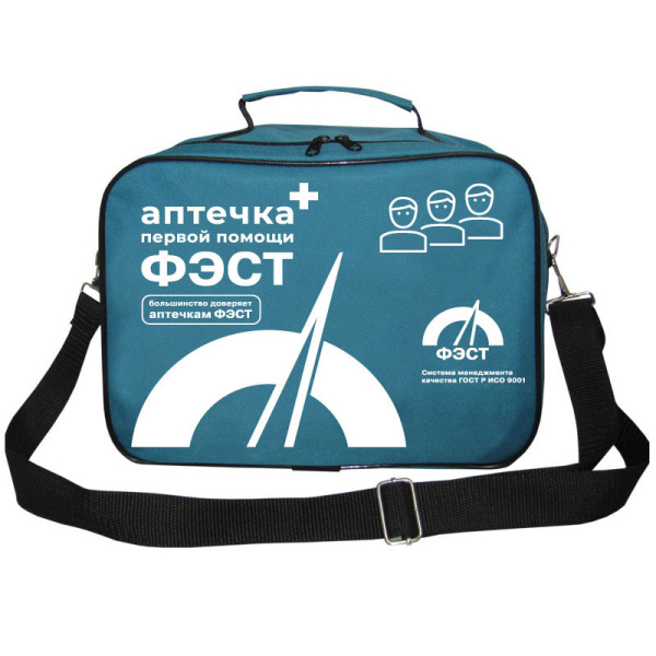 Аптечка ФЭСТ 2322 первой помощи работникам мягкий футляр 280х225х130