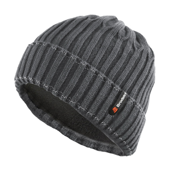 Шапка BRODEKS REGULAR FLEECE LINING (т.серый)