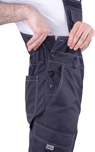 Полукомбинезон ТУРБО SAFETY (т.серый/чёрный)