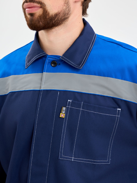 Костюм ТЕХНИК с БР (т.синий/васильковый)