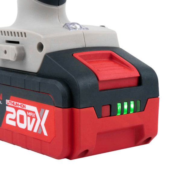 Аккумуляторный ударный шуруповерт CROWN CT21075HMX-4 BMC 20В 4Ач*2 60Нм