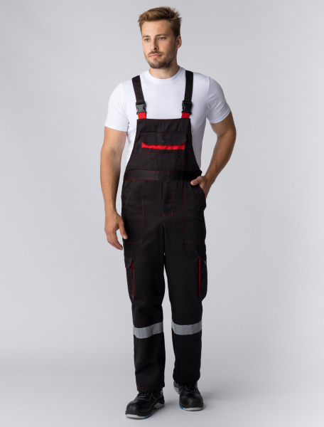 Костюм НЕЙЧ-2 СОП с капюшоном с ПК (черный/красный)