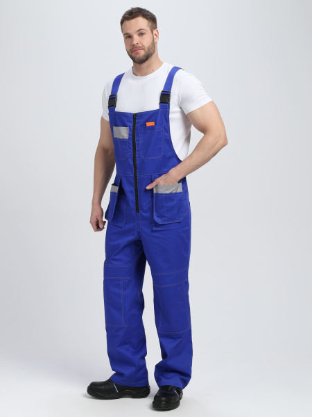 Костюм ДРАГА-2 с ПК (васильковый/св.серый/оранжевый)