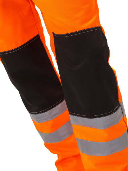Костюм ПРОТЕКТ-ЛЮКС сигнальный с ПК (оранжевый/черный)