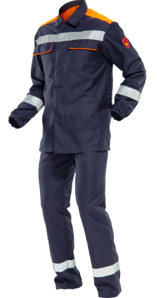 Костюм ХИМОГАРД с БР и беретом (т.синий/оранжевый)