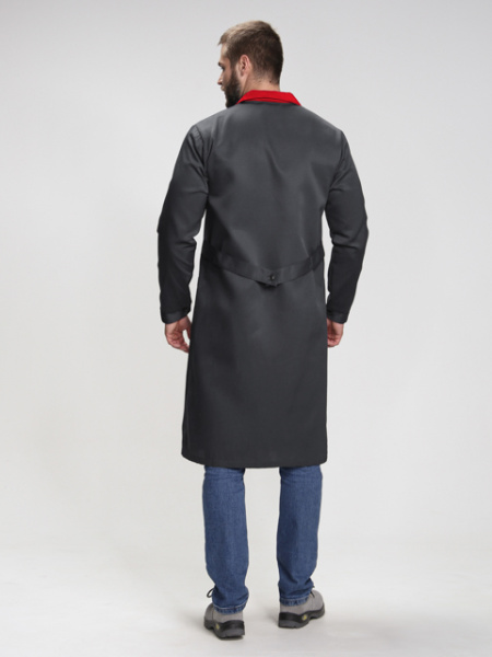 Халат ТЕХНОЛОГ (т.серый/красный)