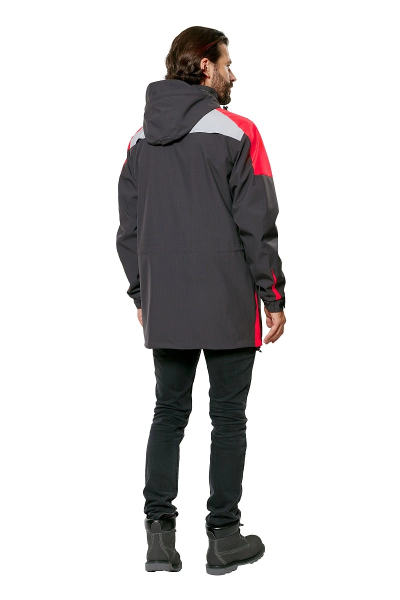 Куртка ТИЗЕР (темно-серый/светло-серый/мандарин)