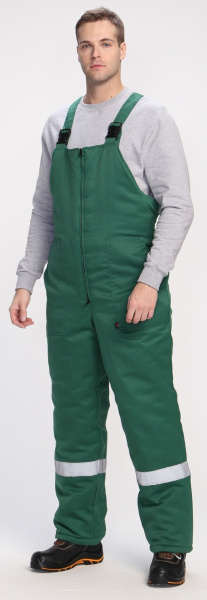 Полукомбинезон ЭКСПЕРТНЫЙ-ЛЮКС зимний (зелёный)