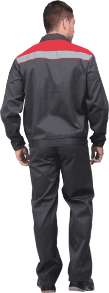 Костюм МАСТЕР ПРОФИ с ПК (серый/красный)