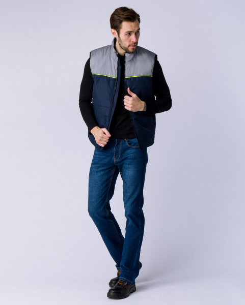 Жилет PROFLINE BASE зиминий (т.синий/серый)