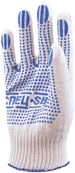 Перчатки х/б 10 с ПВХ СПЕЦ-SРB