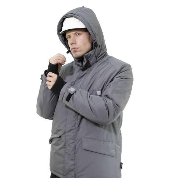 Парка Brodeks KW 204 зимняя (серый)